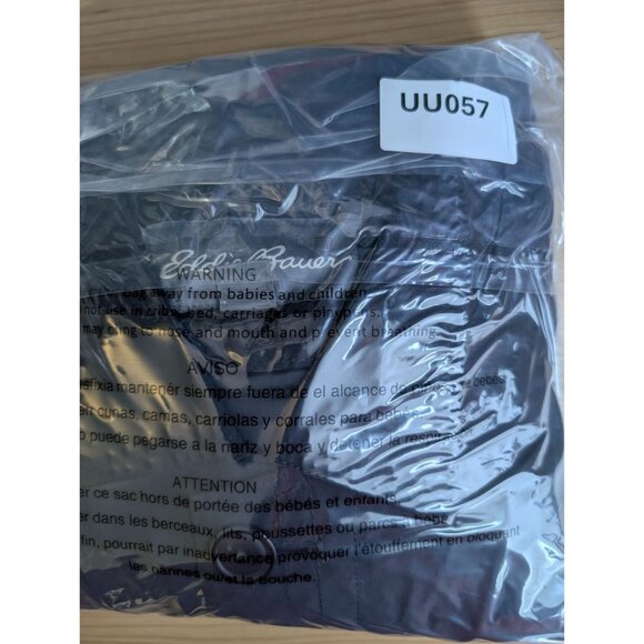 Eddie Bauer Jacket Men Large Tall Black Button Down Removable Liner Trench - Picture 13 of 13